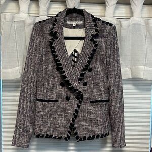 Veronica Beard Octavia Tweed Dickey Jacket